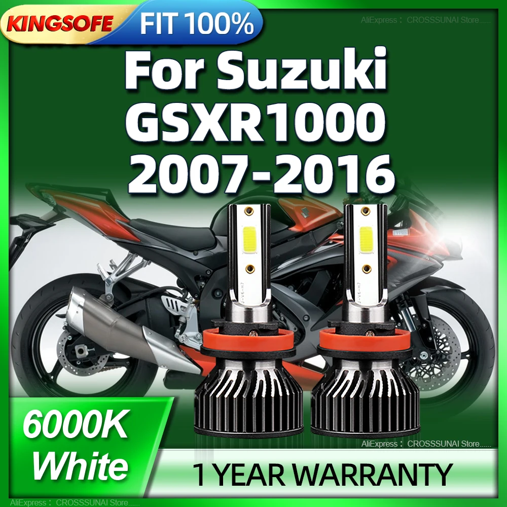 

2Pcs 12V Motorcycle 20000LM Moto Headlight LED Bulbs H11 For Suzuki GSXR1000 2007 2008 2009 2010 2011 2012 2013 2014 2015 2016