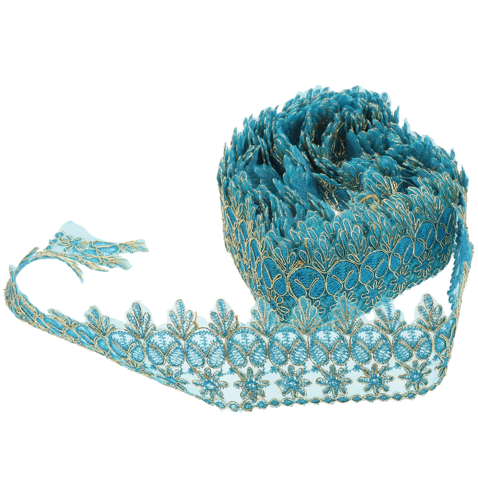1Pcs Foldable Mesh Lace Trim Ribbon for DIY Curtain Dress Decoration Wedding Accessories Hairband Craft Sewing Lace Fabric