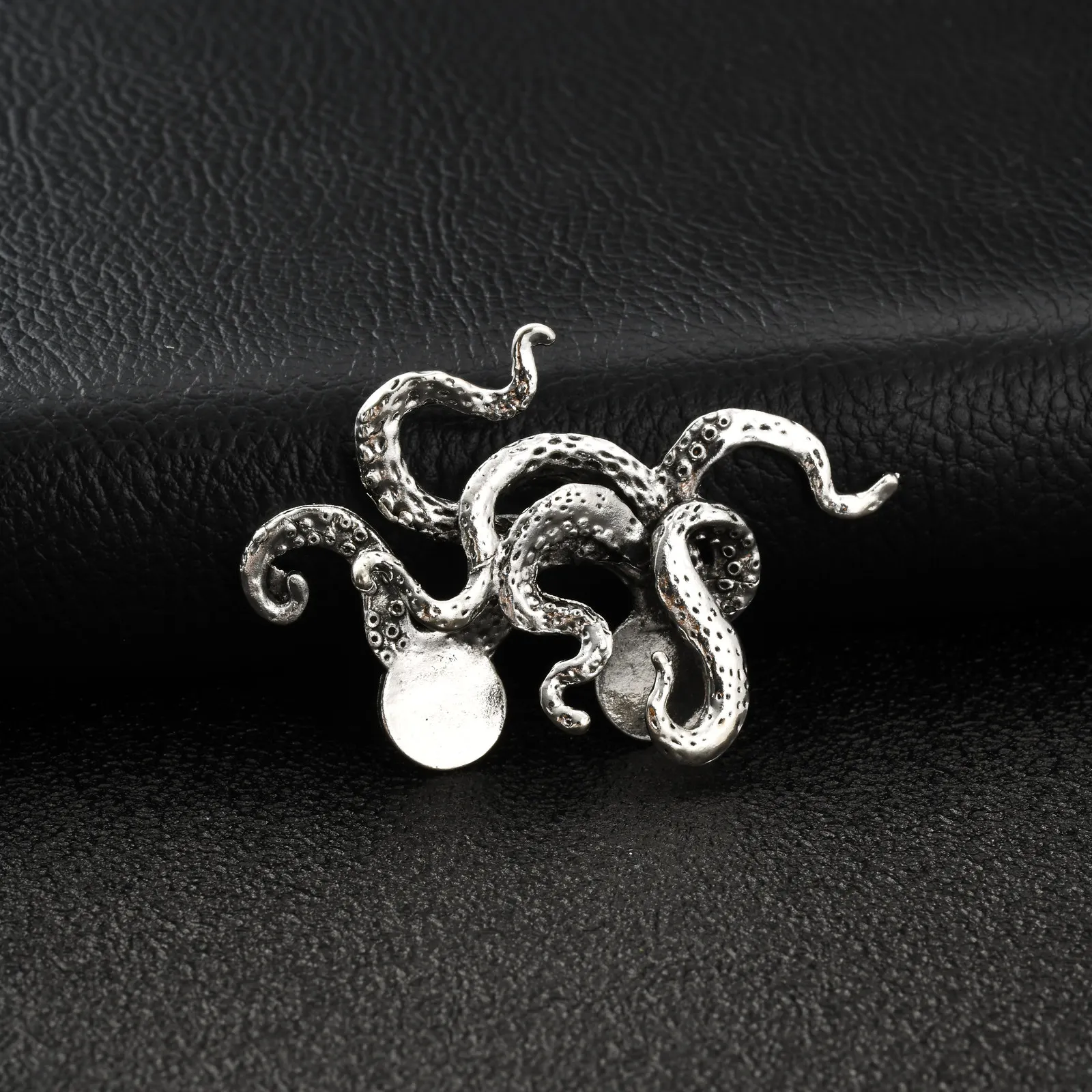 Kreative Krokodil-Oktopus-Brosche ohne Nadel für Herren, Vintage-Anzug-Taschenclip-Brosche, Herrenanzug-Accessoires – Detail 2