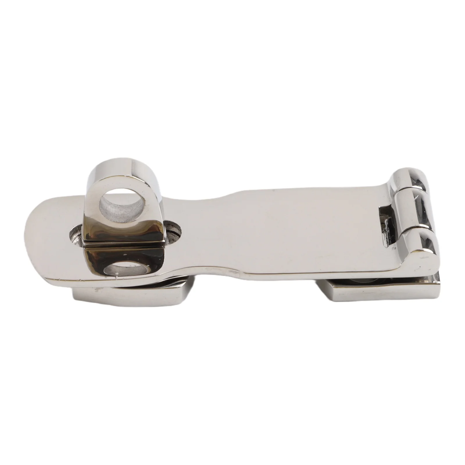4mm Thick Swivel Safety Hasp Easy Installation Swivel Mechanism 316 Stainless Steel 4mm Thick Stainless Polished Finish