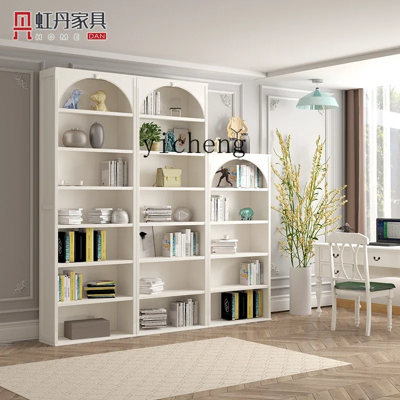 ZK American bookcase floor rack arched locker against the wall small apartment ultra-narrow cabinet