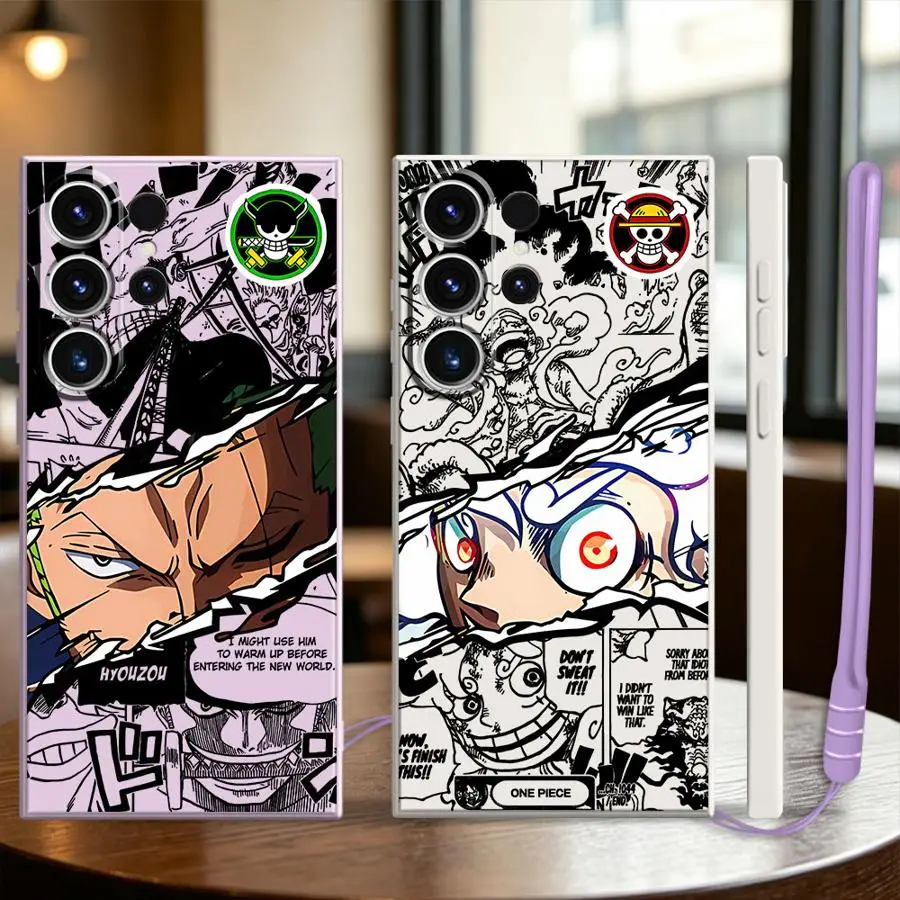 Case for Samsung Galaxy S26 S24 Ultra S21 Plus S23 S22 S20 FE Note 20 10 Ultra S25 Edge Phone Cover Hot Ones Pieces Luffys