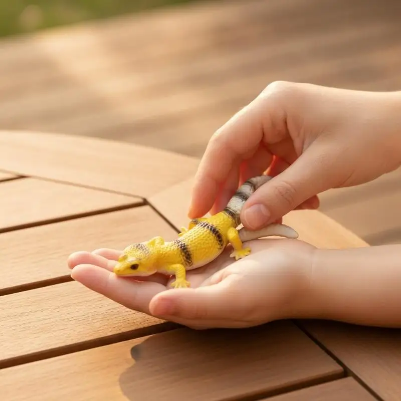 Lifelike Gecko Prank Toy Non-Toxic Drop-Resistant Fake Reptile for Kids April Fools' Day Party Game Props