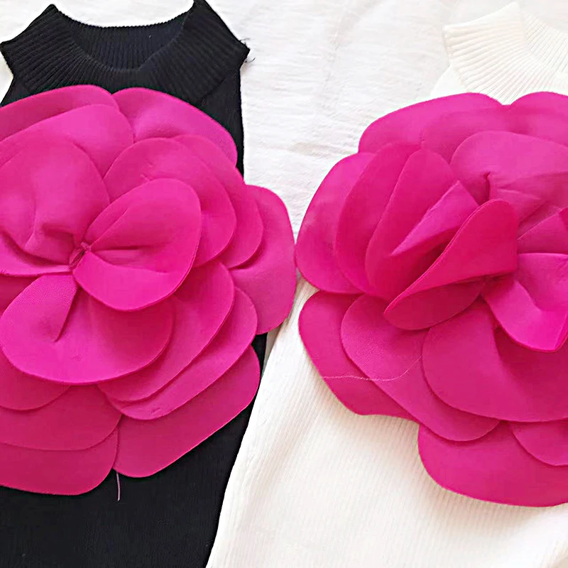 New Sweet 3D Flower Sleeveless Top One Shoulder Camisole Vest For Women's Y2k Korean Fashion Tide Spring Summer 2025   white top