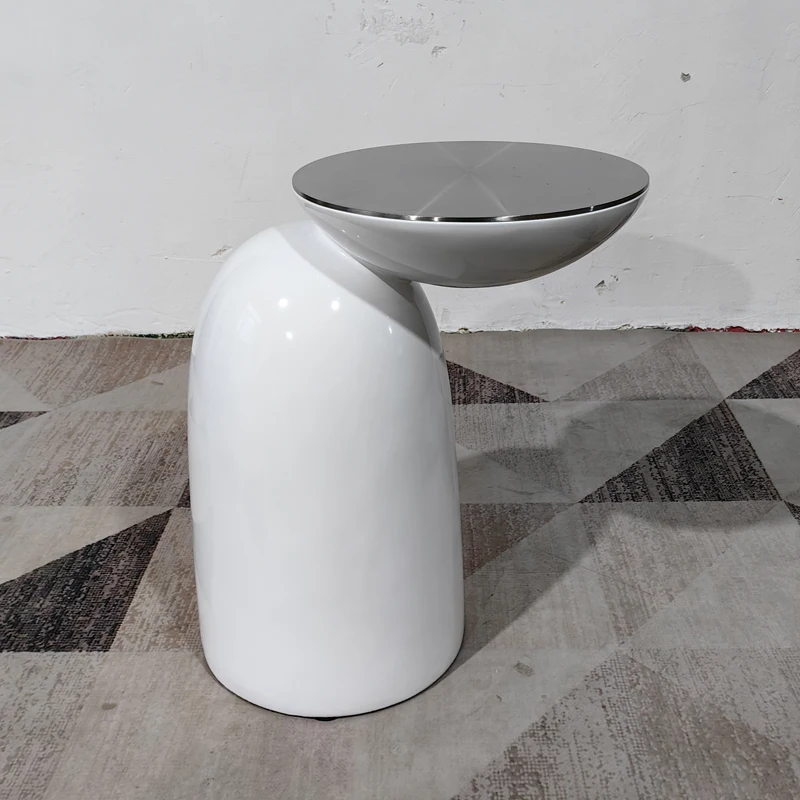Modern Designer round Side Table Multi-Color Options for Home Furniture-Made of Metal