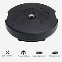 12in Active Spare Tire Subwoofer 400W RMS 4 Ohm Remote Control Premium Bass Powered Spare Tire Subwoofer for Vehicle 12V