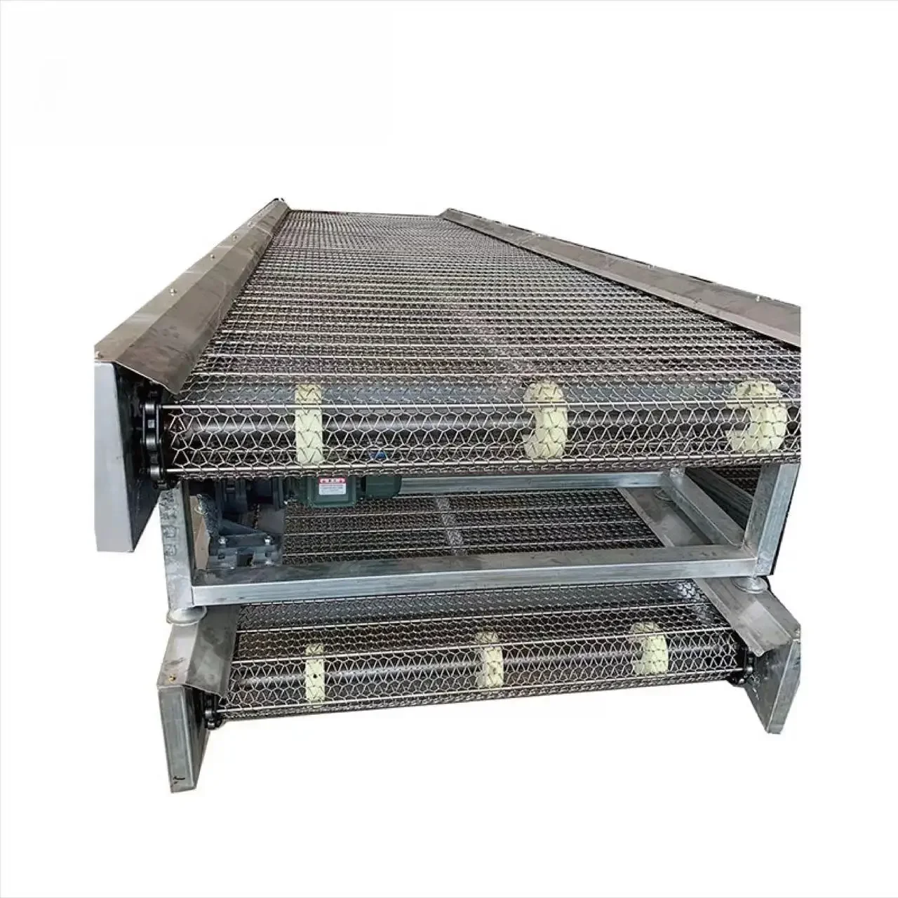 Metal Mesh Belt Conveyor Assembly Line Cleaning Metal Chain Mesh Conveyor Belt Food Mesh Belt Conveyor Factory