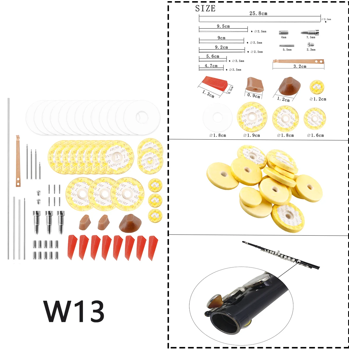 Reparaturwerkzeugteile für Holzblasinstrumente für Saxophon/Klarinette/Oboe/Flöte/Trompete, verschiedene Stile verfügbare Holzblasinstrumente – Detail 8