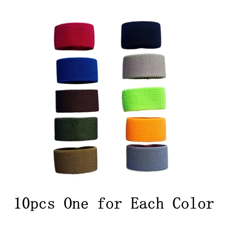 10 Pcs Elastic Belt Loop Keepers, Nylon Holders