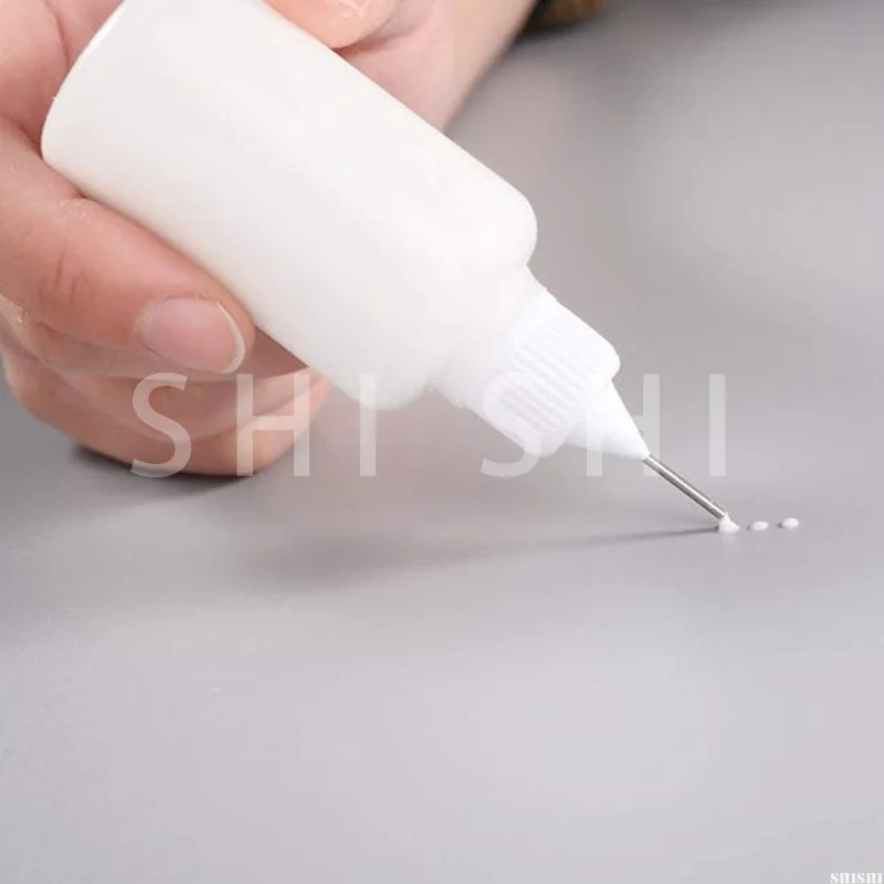 5 Pcs Plastic Squeezable Tip Applicator Bottle,Dropper Bottles with Needle Tip Caps for Glue Liquid 5/10/15/20/30/50/100/120ml