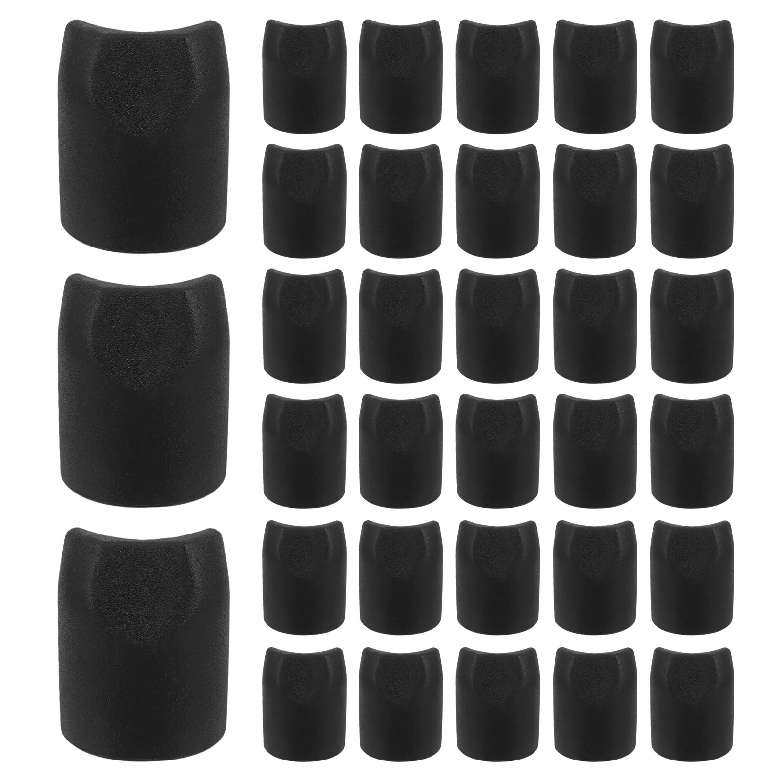 50Pcs Folding Chair Leg Caps Heavy Duty Plastic Stabilizer End Caps Replacement Tube Plugs Non-Slip Floor Protectors Furniture