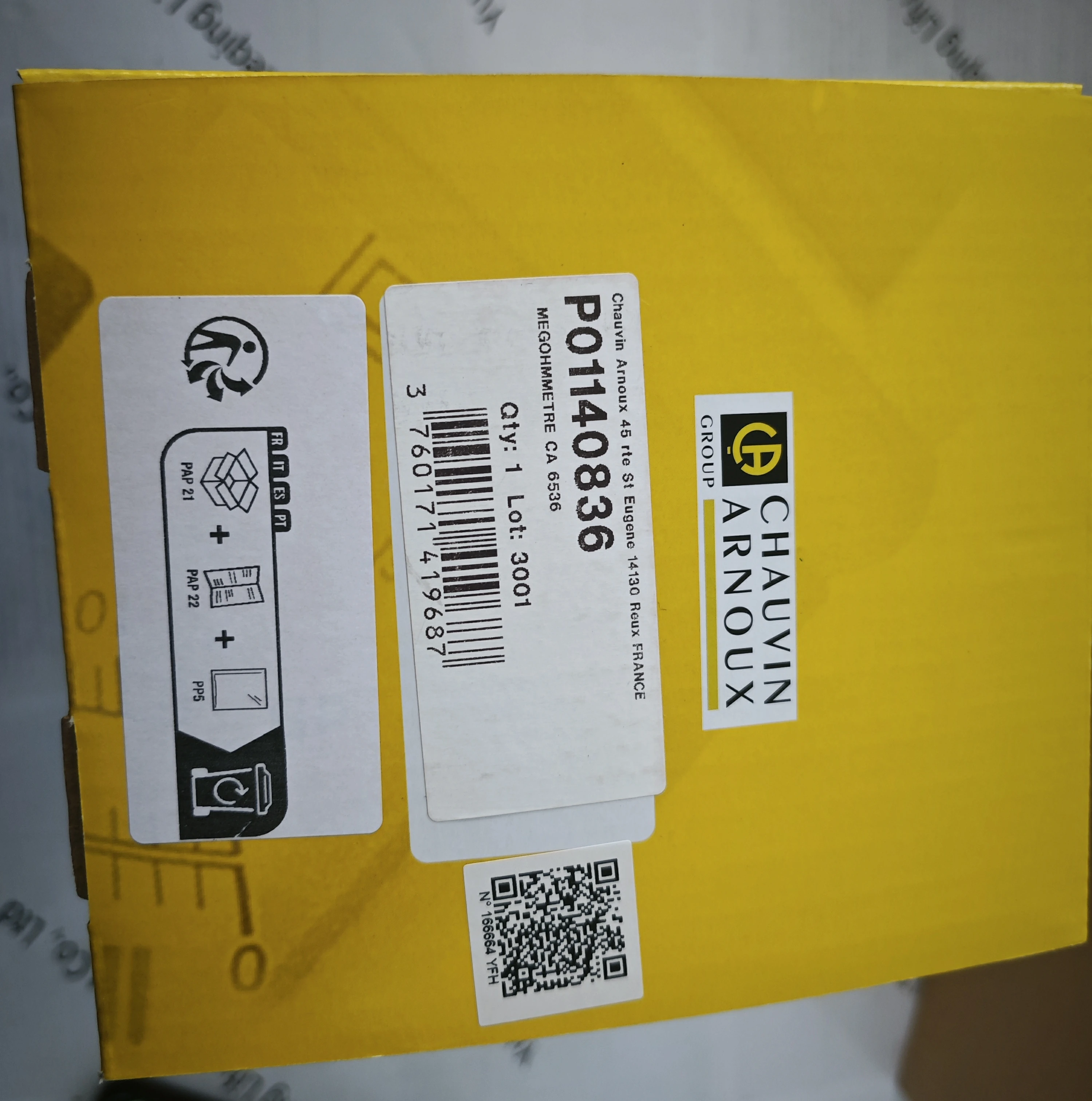 أفضل سعر CA 6536 جهاز قياس Megohm الرقمي 100 فولت جهاز اختبار مقاومة العزل CA6536