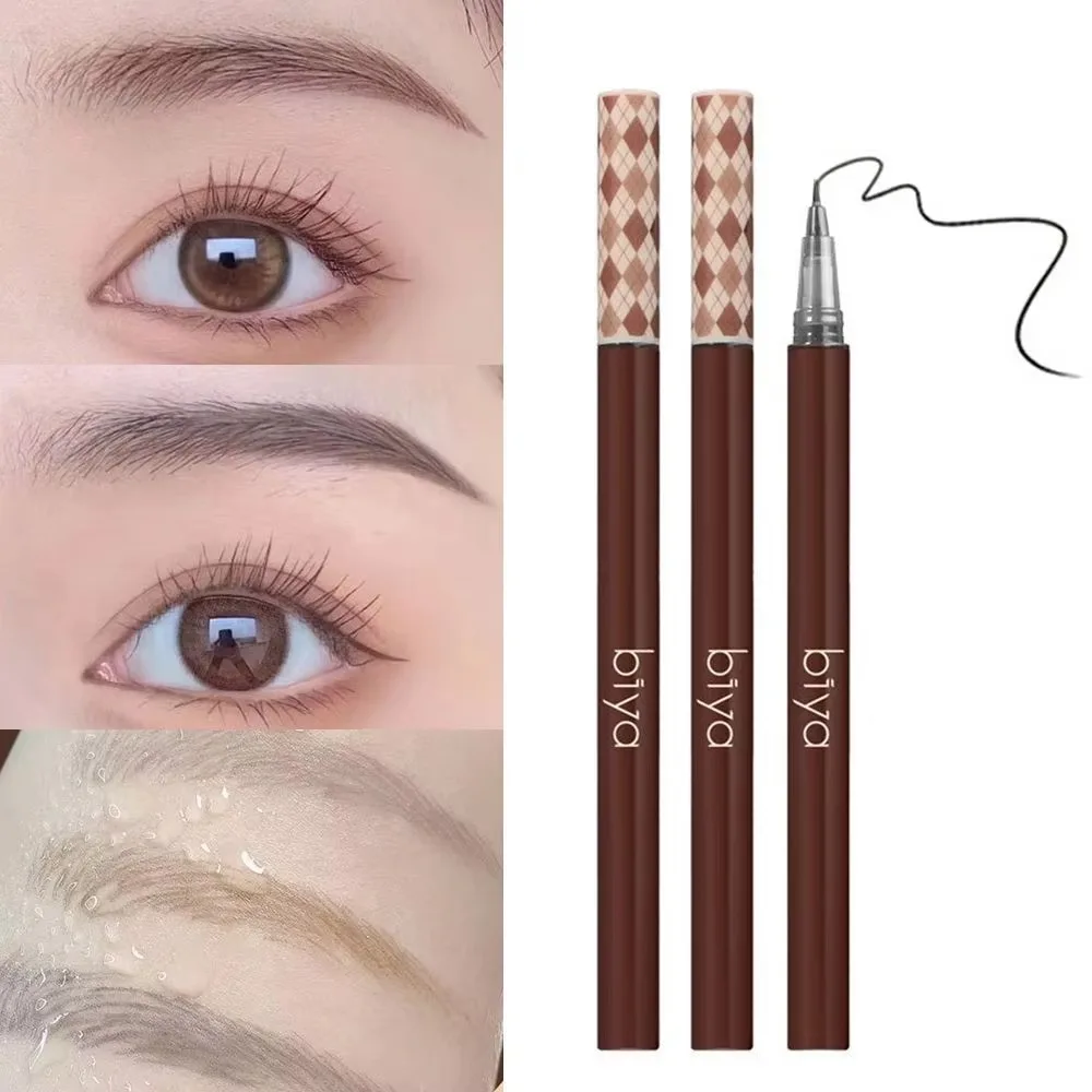 Crayon à sourcils liquide imperméable et Durable, sans taches, stylo de muguet paresseux, résistant aux couleurs, facile à porter