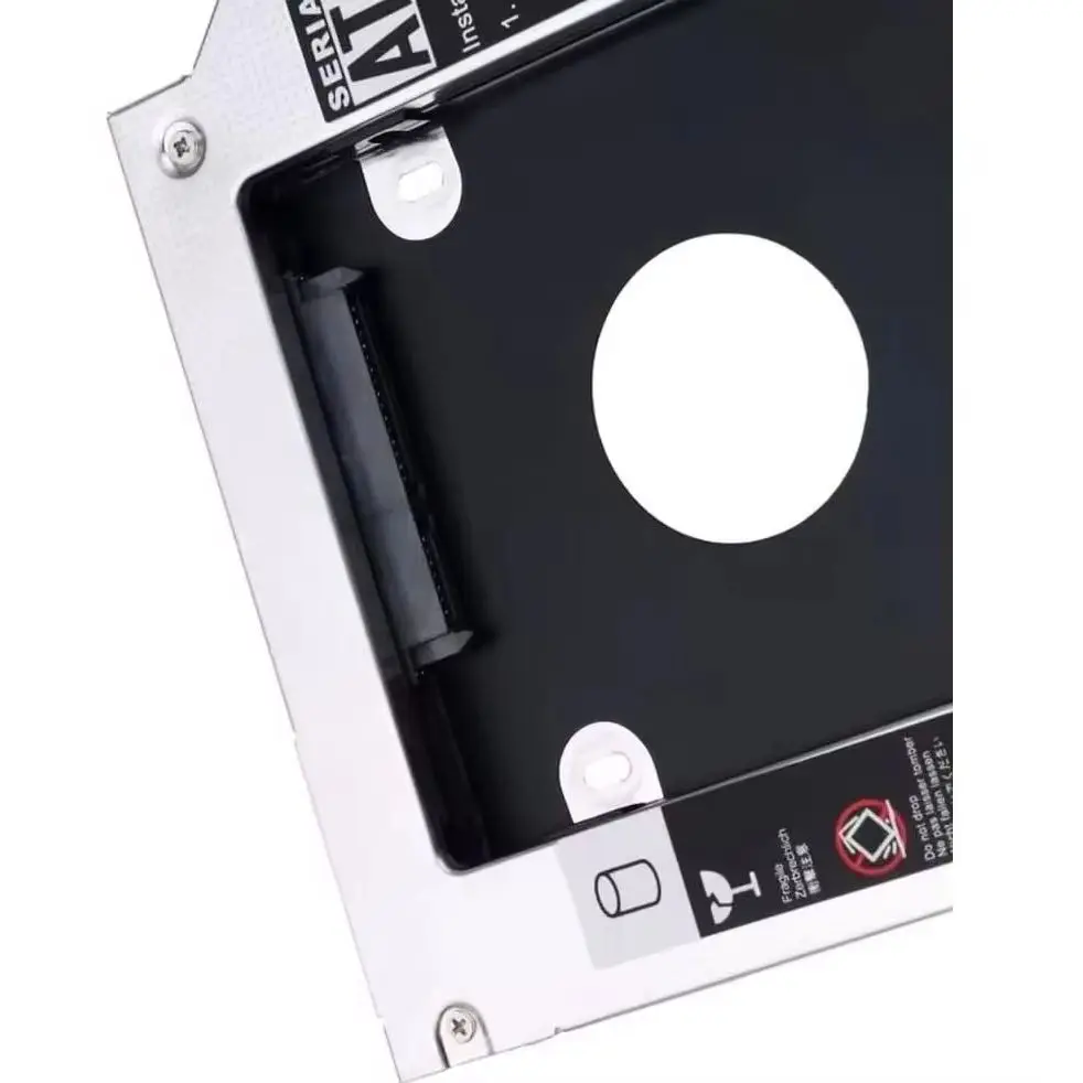 Suporte/Caddy para 2º Disco Rígido Secundário em Baía Óptica para Asus X451MA X551M K52JU K42JC K43SD K52J K73S N53JF N53S K50 K53e U30Jc
