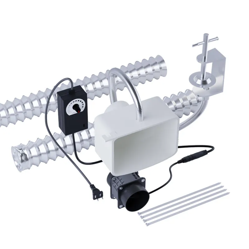 Industrial Fume Extractor with Flexible Hose, Desktop Fume Absorber for Welding