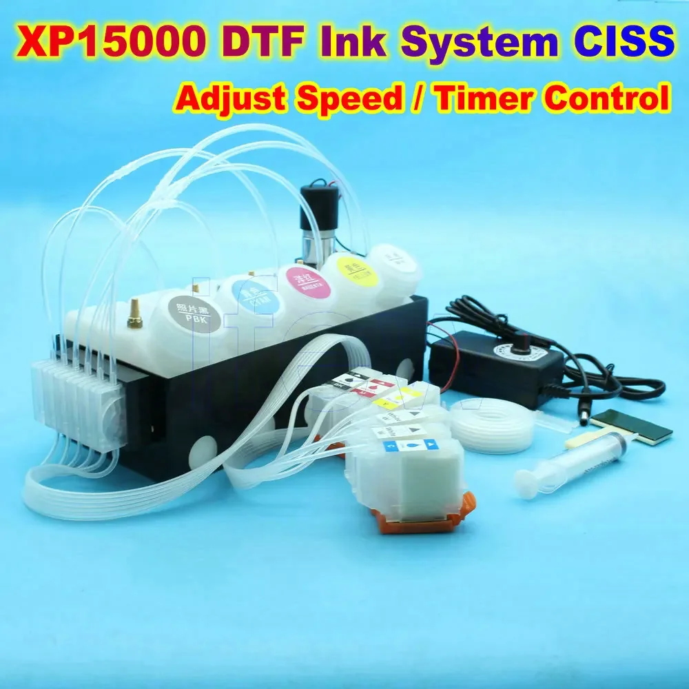 XP15000 DTF Conversion Kit CISS Ink System For Epson XP-15000 White Ink Tank With Stirrer Mixer Timer Adjustable Continuous