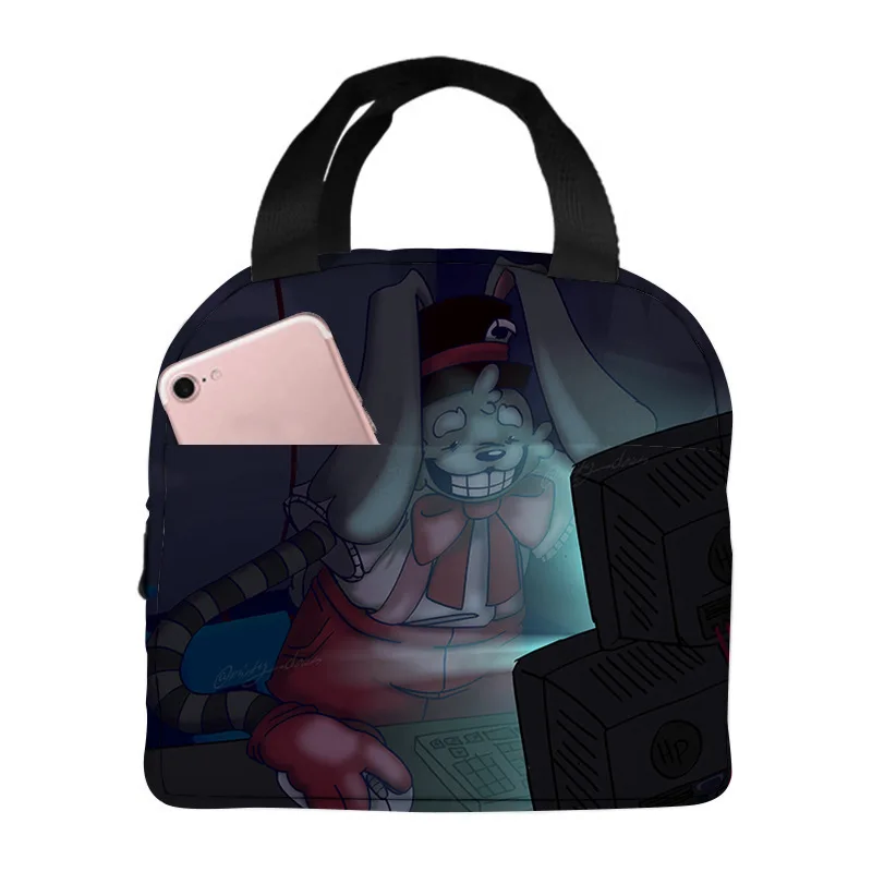 Classic Novelty Finding Frankie Student Work Lunchbox Thermal insulation Food Lunch Bag 3D Printed Portable Handbags Ice Bags