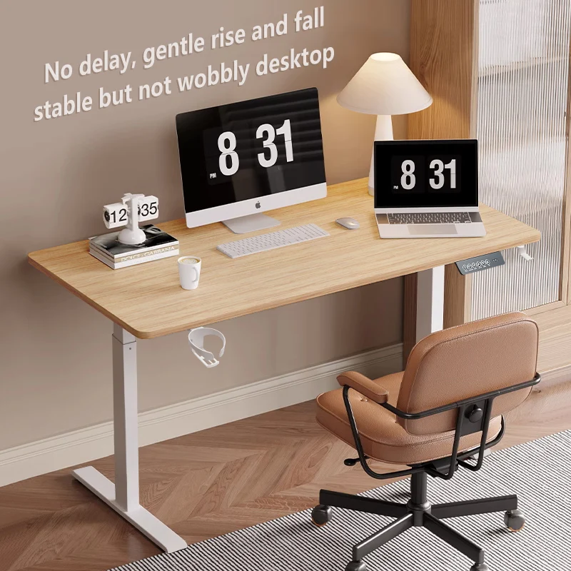 Smart Electric Lift Computer Table Home Sit Desk Liftable Height Adjustable Desk Office Learning Standing Desks