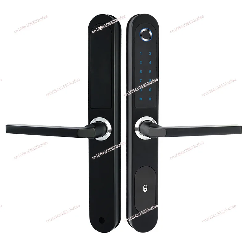 Broken bridge aluminum fingerprint lock sliding doors and windows aluminum alloy waterproof smart electronic lock