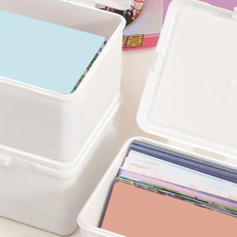 

Korean Style Transparent Storage Box Card Photocard Classification Organizer Flip Box For Photo Classification