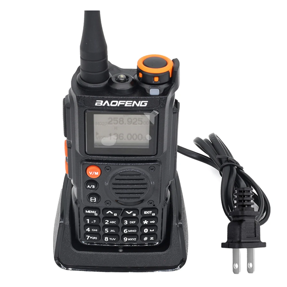 UV-K6 Air Band Walkie Talkie Беспроводная частота копирования Многодиапазонная UHF VHF DTMF NOAA Радиолюбитель дальнего действия Двухдиапазонная двусторонняя радиостанция