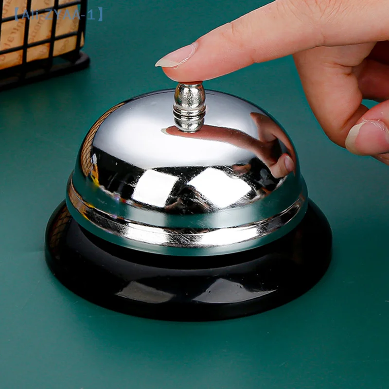 【ZYAA-1】Metal Service Bell Counter Desk Bell For Restaurant, Hotel, Game Show, Coffee Shop Multifunctional Portable Hand Bell