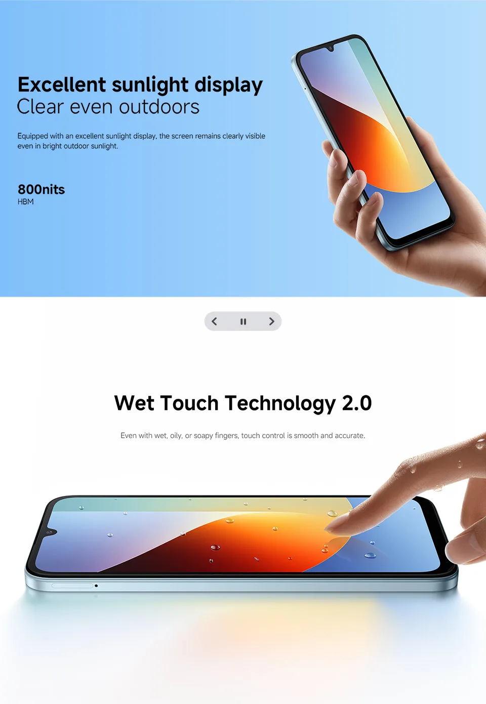 Global Version Xiaomi Redmi A7 Pro Smartphone ROM 6000mAh 15W Charging Octa-core UNISOC T7250 13MP Camera 120Hz 6.9" LCD Display