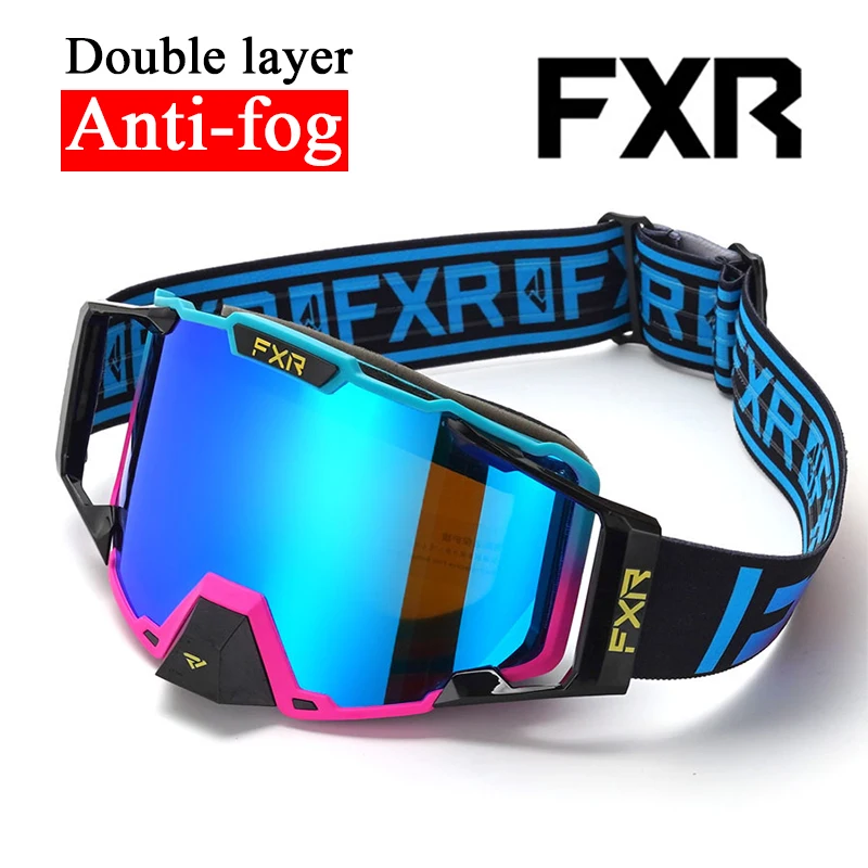 

FXR Double Layer Anti Fog Motorcycle Goggles Motocross Off Road Windproof Protection