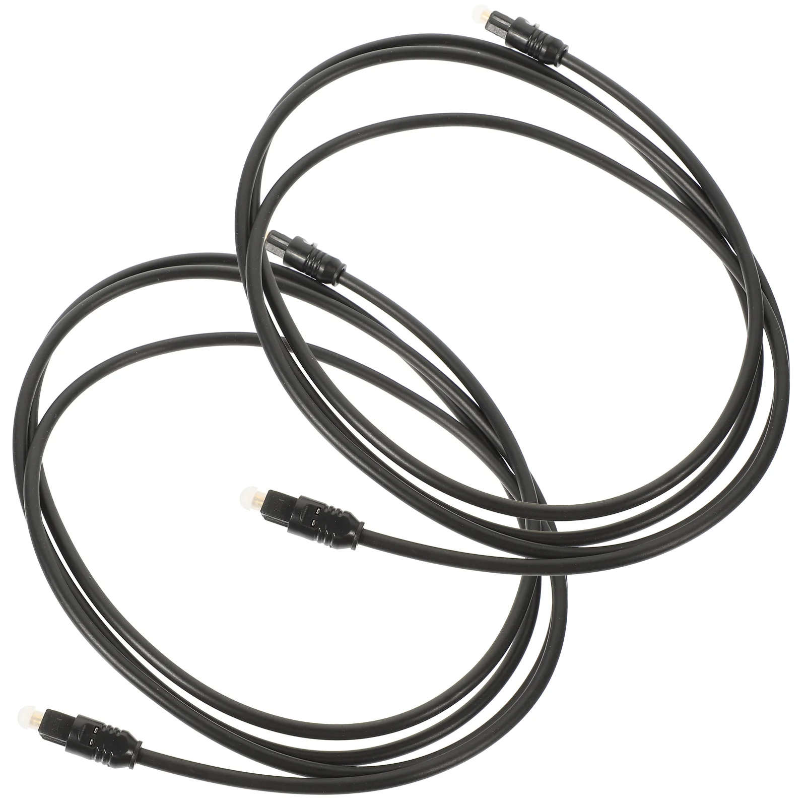 

2 Pcs Optical Audio Cable Male to Fiber Cables Dvd Easy Install Digital PMMC Cord