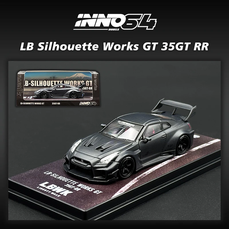 INNO In Stock 1:64 LBWK GTR R35 Super LB Silhouette 35GT RR Diecast Diorama Car Model Collection Miniature Toys