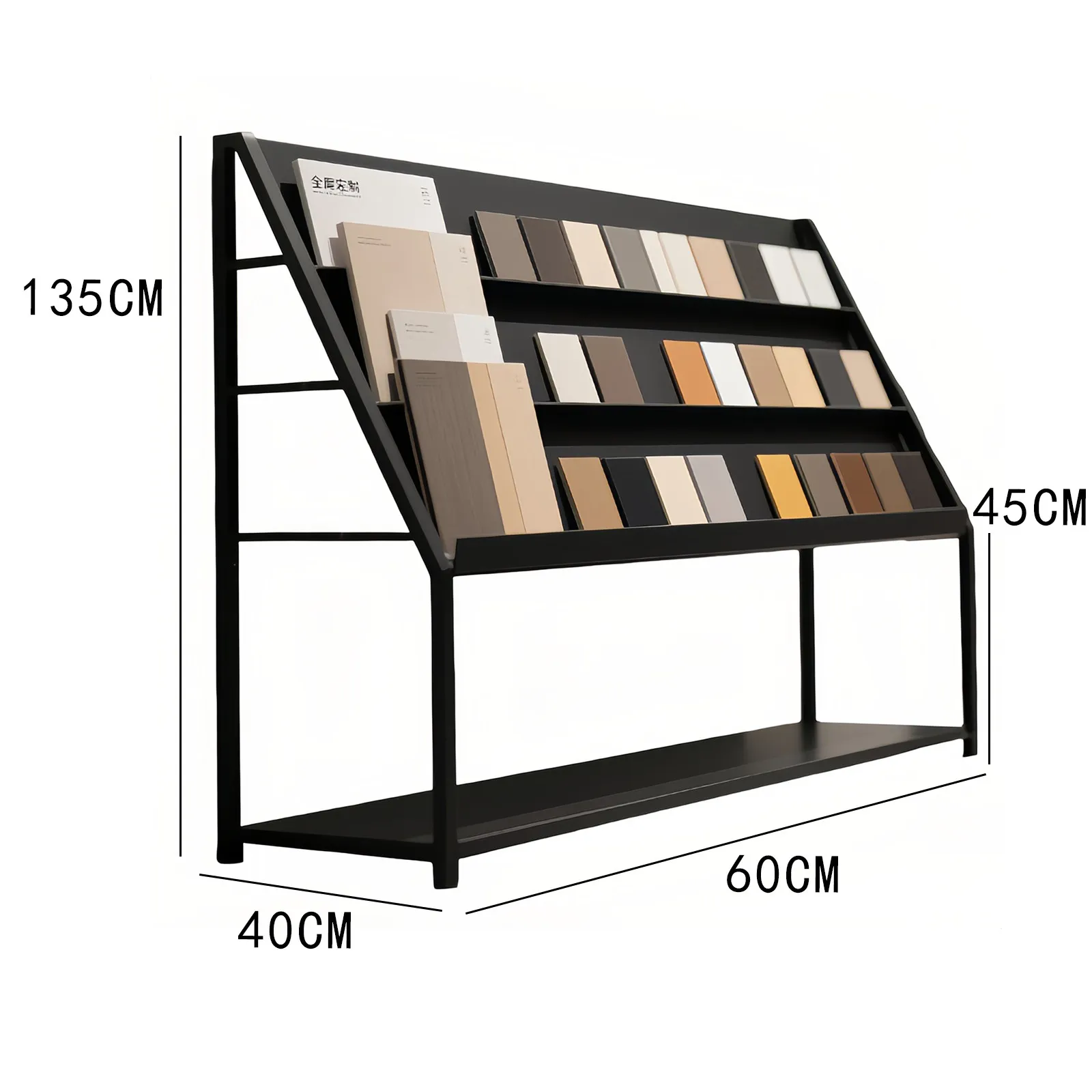 Cabinet Door Panel Display Rack Tile Display Rack Swatch Card Sample Block Aluminum Gusset Board Stone Floor Tile