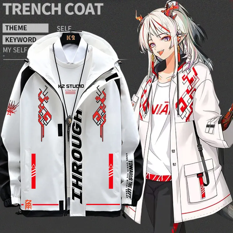 

Мужская верхняя одежда Roster Game Character Hooded Jaet, весна-осень-зима, повседневная уличная одежда, полиэстер, застежка-молния