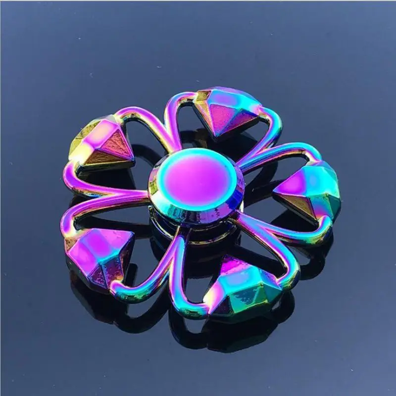 Colorful EDC Hand Spinner Metal Rainbow Fidget Spinner Anti-Anxiety Toy for Spinners Focus Relieves Stress ADHD Finger Spinner