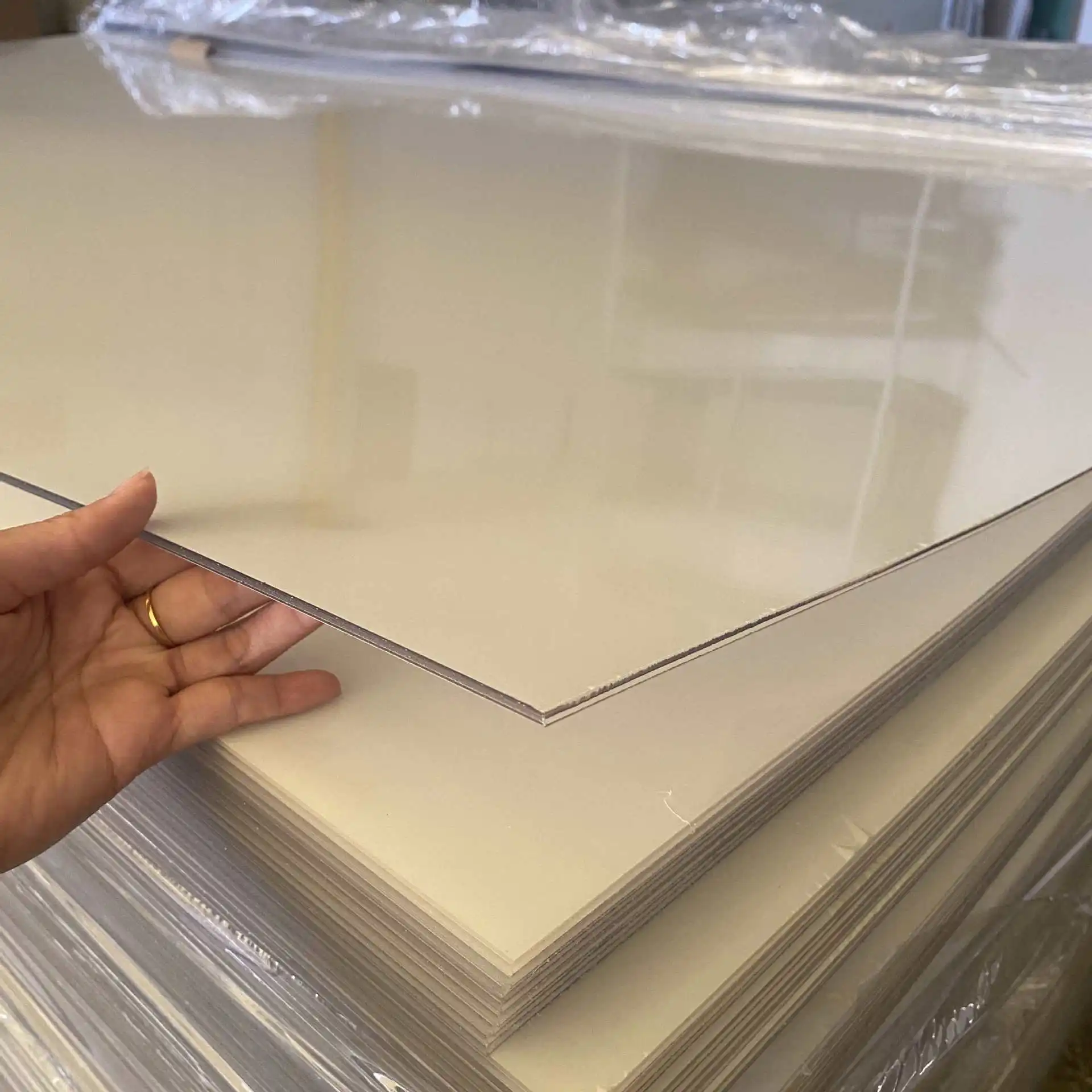 China Factory Custom Plastic Film Roll White Pet Petg Rigid Sheet 1 TON