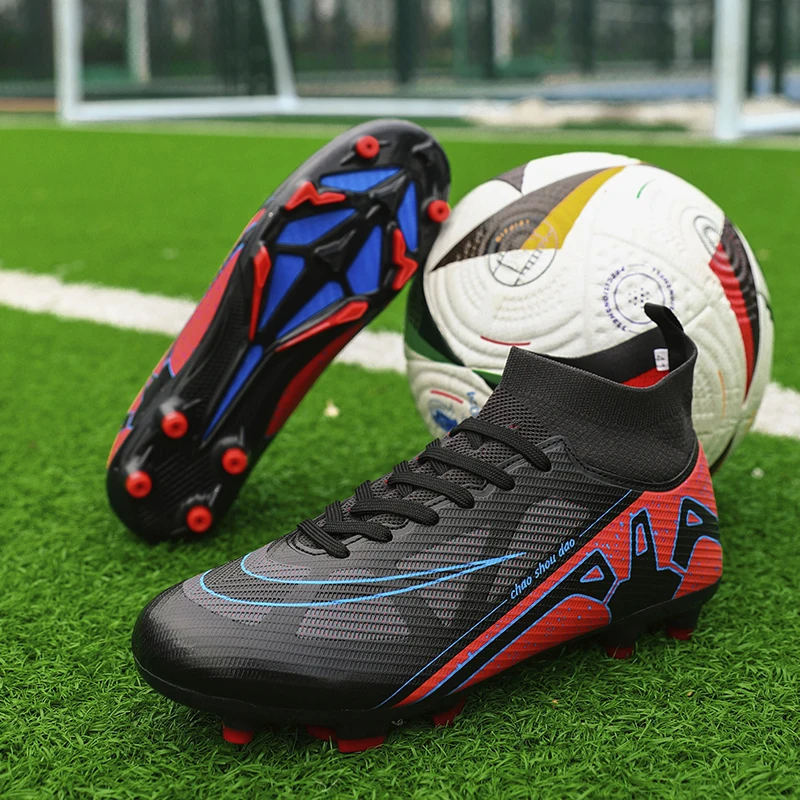 

New Men Women Professional Football Boots Cleats Grass Training Match Sport Soccer Shoes FG/TF Ultra-light Non-slip Unisex