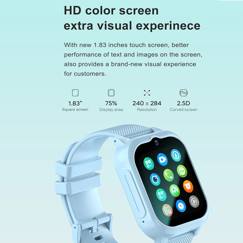 4G Smart Phone Watch GPS WIFI SOS Location Tracker Video Call HD Camera Boys Girls Phone Clock Christmas Gifts