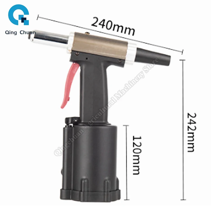 Pneumatic Rivet Gun Industrial Grade Fully Automatic Aluminum Riveting Coreless Stainless Steel Rivet Gun