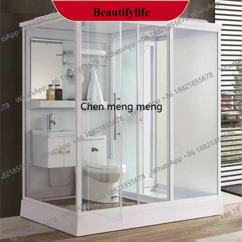 Z0189Aokeliya Multi-function Prefab Toilet Shower All in One Bathroom Units Prefab Toilet Shower Cubicle Pod