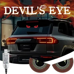 SAF'S Eyes-Feux de signalisation LED pour véhicule, panneau lumineux matriciel, lumières stroboscopiques à iode, enfichable USB, décorations de pare-brise de voiture