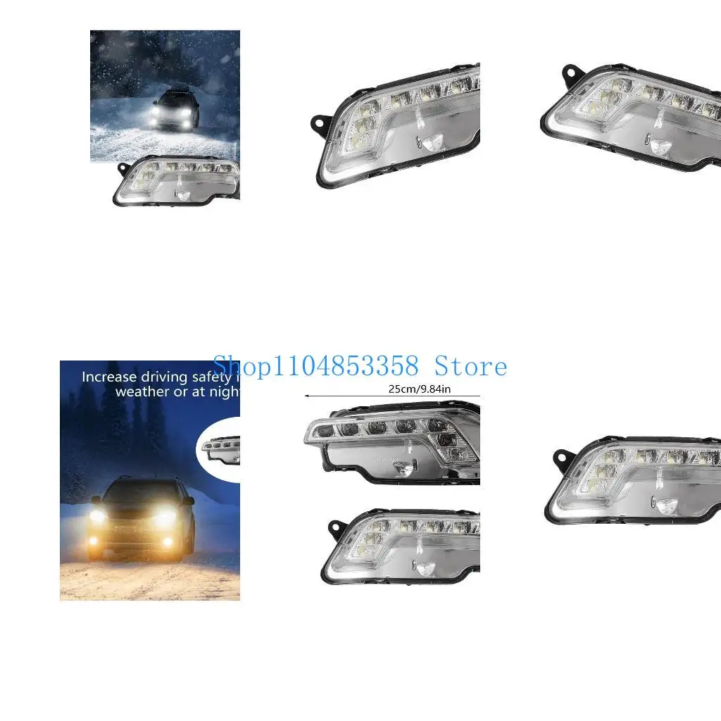 652F Car Left Front Daytime Running Lamp DRL Fog Light Direct Install For 212 E260 207 A2128200756 A2128200856