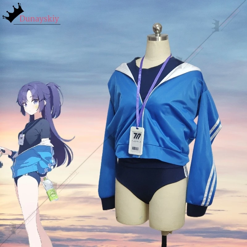 Game Blue Archive Cosplay Hayase Yuuka Sexy Gym Suit S-XL Women Costume Wig Accessories Set Anime Halloween Party Uniforms