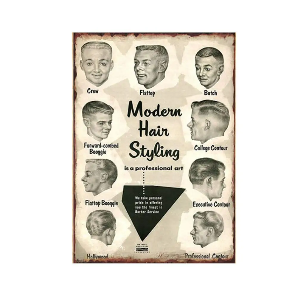 Barbershop Time Soul Vintage Metal Tin Sign Plaque Wall Art Poster Decoration Crafts Iron Painting for Barbershop Decor 8x12 inc