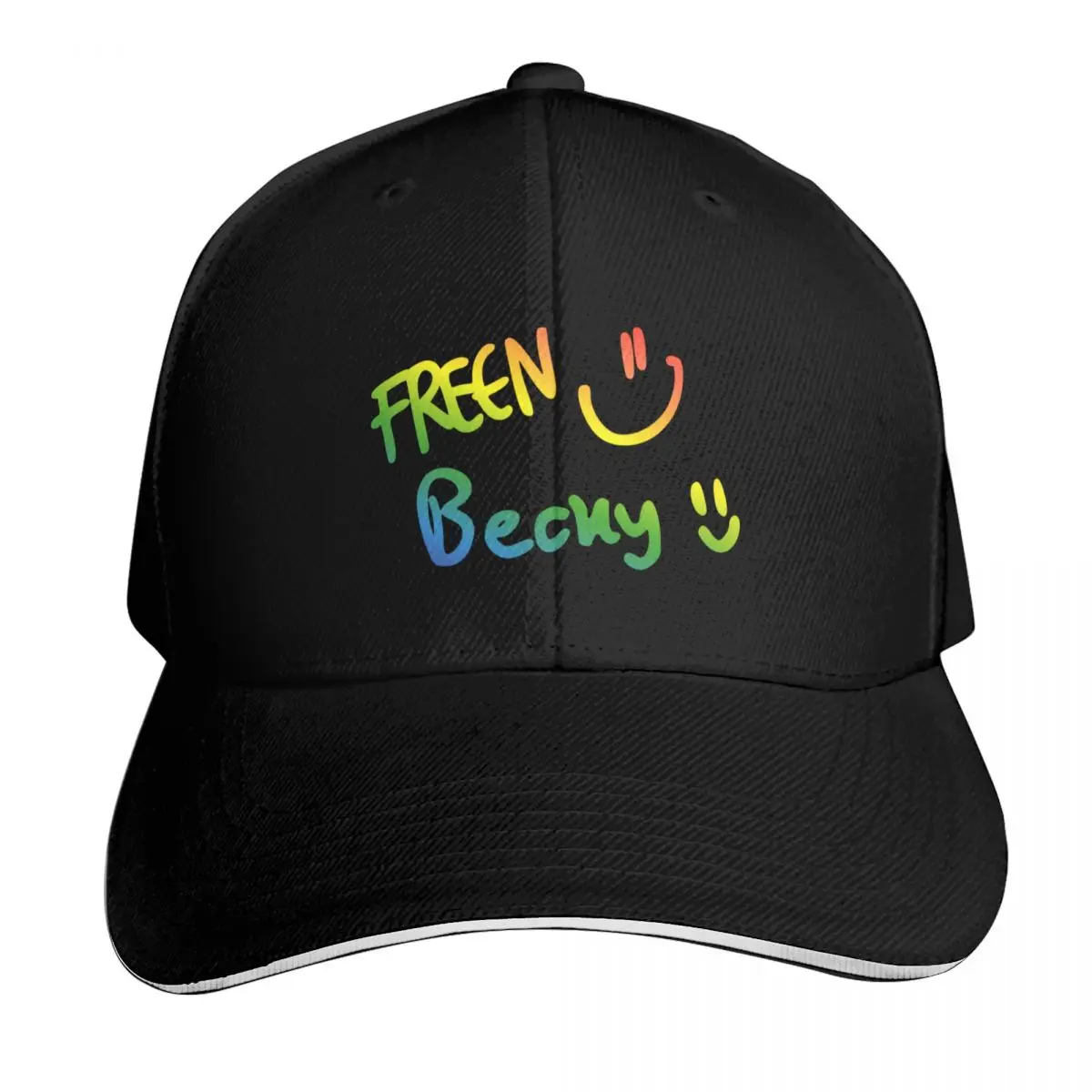 Freenbecky Rainbow Signature Hats Beckfreen LGBT Pride Baseball Cap Men Women Casual Summer Sport Sun Cap