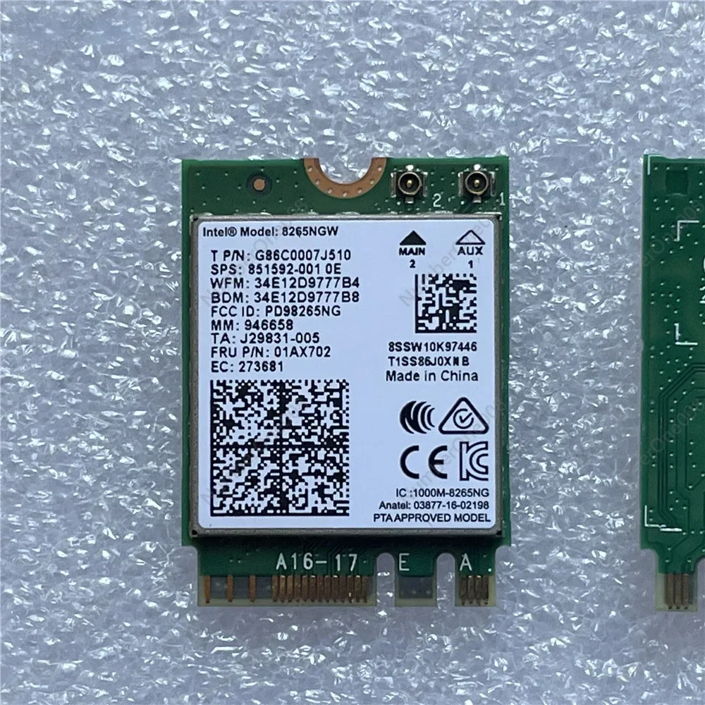 Wireless 8265NGW Card Wifi Bluetooth for Lenovo ThinkPad X280 T480 T480s T580 P52s L480 L580 L380 T570 T470 P51 X270 01AX702 view 2