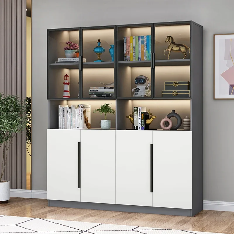 

Corner Organizer Filing Cabinet Side Glass Rangement Luxury Office Cupboards Modern Desk Comodas Con Cajones Storage Furniture