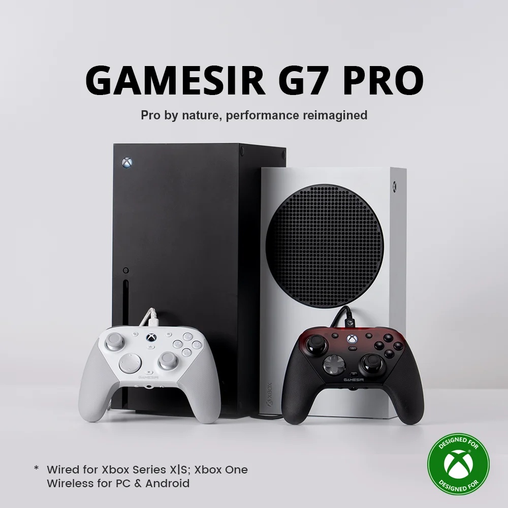 Wireless Game Controller GameSir G7 Pro for Xbox Series X/S Xbox One PC, Hall Effect Trigger TMR Joystick Elite Gamepad