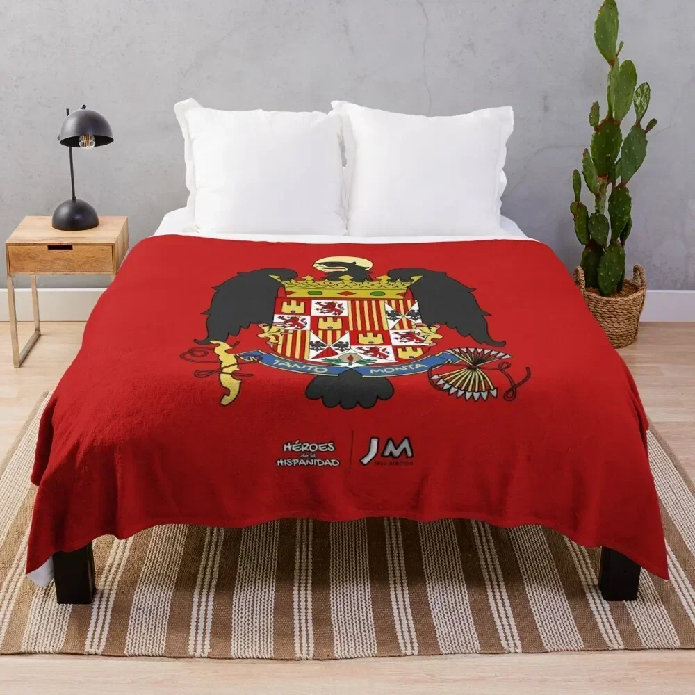 Coat of Arms of the Catholic Monarchs - Heroes of the Hispanic World Throw Blanket anime Hairys Flannels Nap Blankets