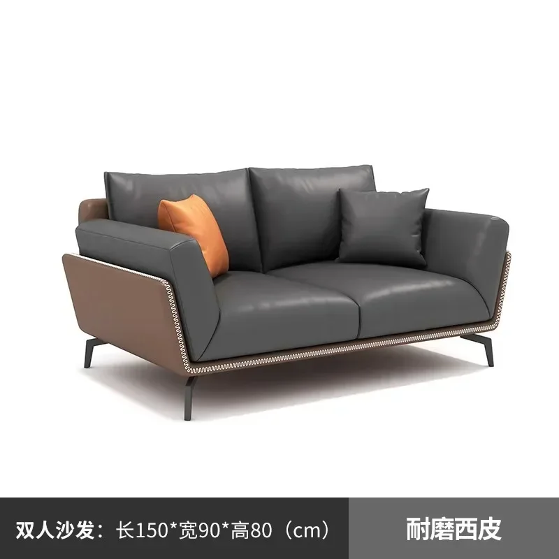 Office Sofa Simple Modern Hotel Business, Lobby Reception, Negotiation Lounge Area Multi-size Sofa, High-value Office Furniture