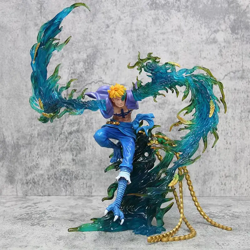 One Piece 33cm Anime Flying Marco Action Figures Pvc Statue Doll Ornament Collection Desk Decoration Statue Model Toys Gifts