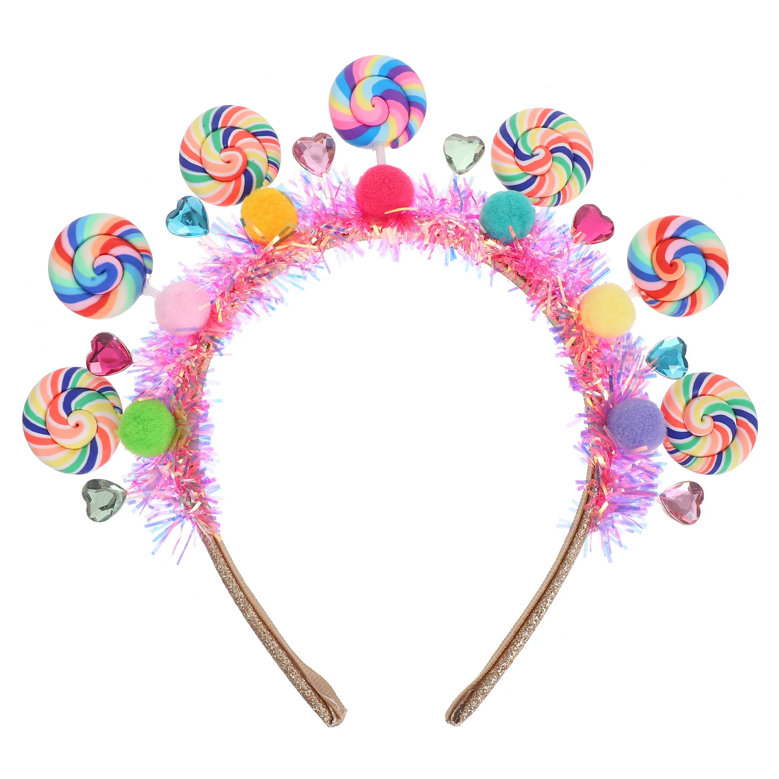 

Детская повязка на голову с леденцом, обруч для волос с героями мультфильмов для девочек, вечерние, день рождения, праздник, праздничная одежда, блестящие аксессуары для волос для малышей